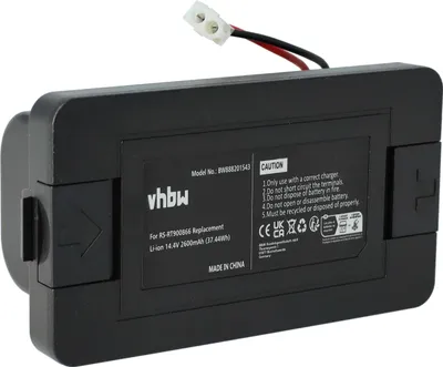 Produktbild von vhbw Akku kompatibel mit Rowenta Explorer 20, 40, 20 RR682, 40 RR724, 40 RR725, 20 RR687, 40 R727 Saugroboter Schwarz (2600 mAh, 14,4 V, Li-Ion)