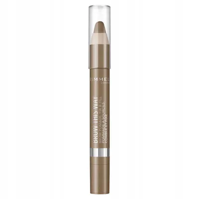 Obrázok produktu pre Rimmel Brow This Way Pomade, Hnedá, Medium, 9b795e, Ženy, CYCLOPENTASILOXANE, TRIMETHYLSILOXYSILICATE, DIMETHICONE, POLYETHYLENE, PARAFFIN, PHENYL..., 1 kusov