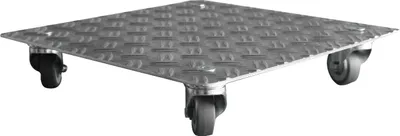Produktbild von Schlögel Blumenroller Untersetzer Pflanzenroller AluGrip-V200 bis 200kg Indoor Outdoor Alu-Riffelblech 3,5/5 450x450mm