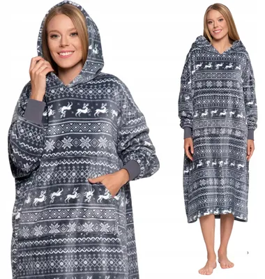 Produktbild von Warmes Damen-Sweatshirt mit Kapuze und Tasche, Einheitsgröße, MORAJ