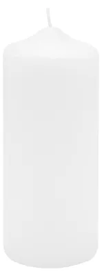 Produktbild von Spitzkopf Stumpen Kerzen Weiß 15 x Ø 5 cm, 12 Stück