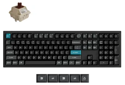 Produktbild von Keychron Q6 Ultra 8K Wireless Mechanische Tastatur QWERTY US - Silk POM Switch Brown