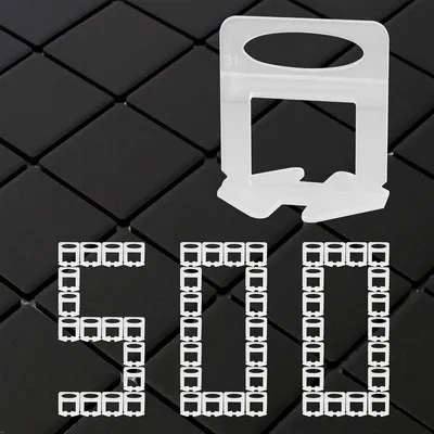 Imagen del producto de 500 clips niveladores para baldosas, ideales para instalaciones profesionales