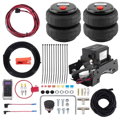 Image de Kit de suspension pneumatique standard 2500 LBS + contrôleur de compresseur sans fil pour pick-ups