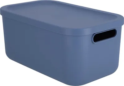Produktbild von Rotho Albula Aufbewahrungsbox 12l Horizontblau