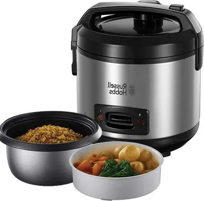 Obrázek produktu pro 12litrový nerezový hrnec s odměrkou a parní nádobou – rýžovar 500 W