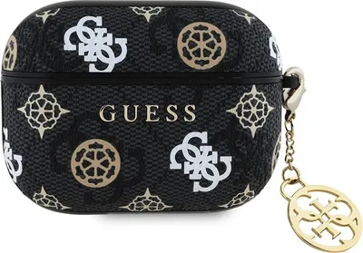 Produktbild von Guess Polyurethan4g Peony Charm Airpods Pro Airpods-hlle Schwarz  Schwarz One Size