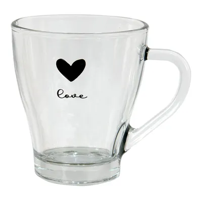 Produktbild von Clayre & Eef Teeglas 200 ml Glas Herz