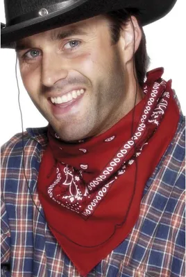 Produktbild von Cowboy Bandana rot - Western Fasching Karneval Kostüm Halloween