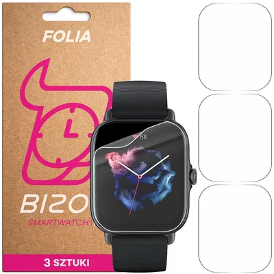 Produktbild von 3x Schutzfolie für den Bildschirm für Amazfit GTS 3, Bizon Watch HydroFlex