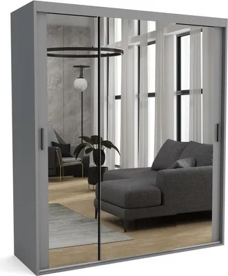 Produktbild von FURNLUX Garderobenmatte A Grau 160cm / Hauptfarbe: Grau / Abmessungen: 160 x 60 x 205 cm