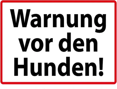 Produktbild von vianmo Holzschild 30x40 cm Warnung vor den Hunden