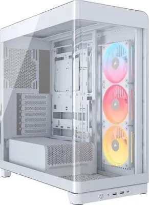 Produktbild von PC Gehäuse, Corsair iCUE 4500X RGB, Mid-Tower, Tempered Glass, Dual 360mm Radiator Support, Weiß