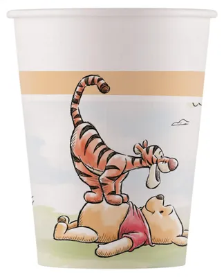 Produktbild von 8 Winnie Puuh Pappbecher 200 ml -