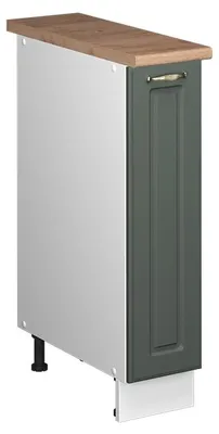 Immagine prodotto di Armadio cucina dispensa alto Vicco Fame-Line Verde-oro rustico/Bianco 20 cm, PL Rovere, Model 62073