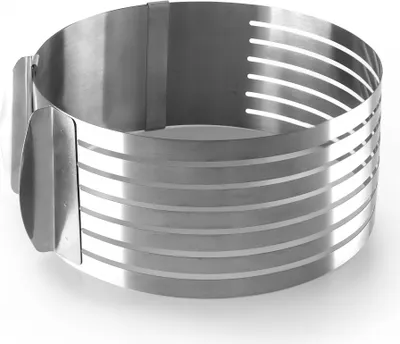 Image de Coupe-gâteau réglable Ibili, acier inoxydable, 16-20/8 cm, argent