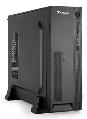 Productafbeelding van TooQ TQC-3008U3C, Micro Tower, PC, Zwart, Micro ATX, Mini-ITX, Staal, 7,5 cm