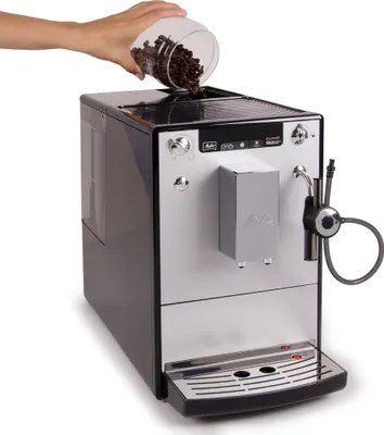 Produktbild von MELITTA E957-103 Caffeo Solo & Perfect Milk Kaffeevollautomat Silber-Schwarz