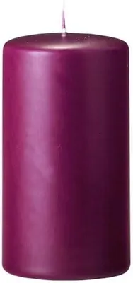 Produktbild von Flachkopf-Stumpenkerzen in Bordeaux, 200 x Ø 90 mm, 2 Stück