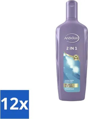 Obrázek produktu pro Andrélon Šampon 2 v 1 - čistí a ošetřuje - 300 ml - hodnotné balení - 12 kusů