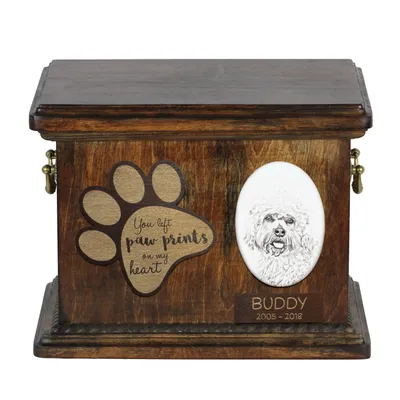 Obrázok produktu pre Dandie dinmont teriér - urna na popol psa, personalizovaná urna s fotografiou, urna s fotografiou psa značky Art-Dog