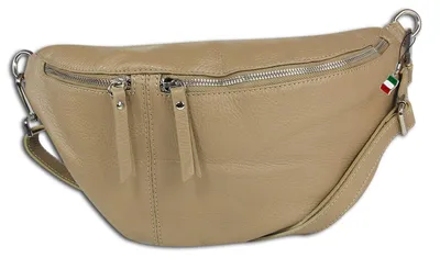 Produktbild von Tasche beige taupe Florence Gürteltasche Leder Tragegurt passend OTF820N