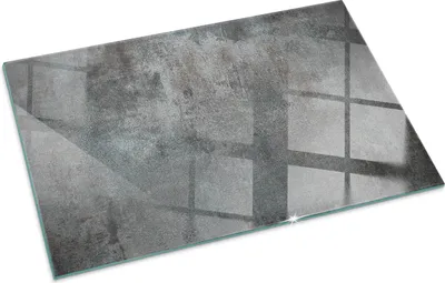 Produktbild von Raue Oberflächentextur – Glasbodenplatte für – Kaminofen – Kaminplatte Glas – Schutzglas – Funkenschutzplatte –Glasbodenplatte Feuerfeste – Hitzeschutzplatte – Bodenschutz aus Glas – 100x70 cm