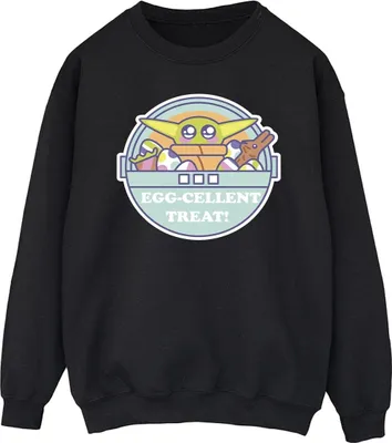 Produktbild von Star Wars - "The Mandalorian Eggcellent Easter" Sweatshirt für Herren BI46737 (M) (Schwarz)