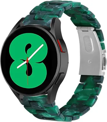 Produktbild von Strap-it Samsung Galaxy Watch 4 - 40mm Resinarmband (Grün)