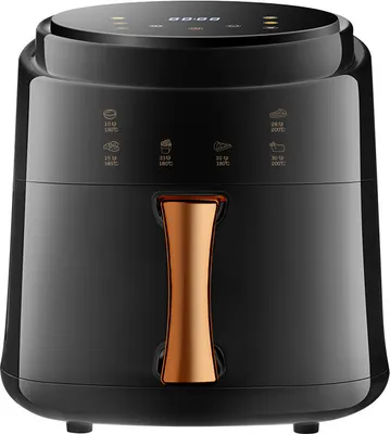 1400 W 8 l Heißluftfritteuse, intelligenter Haushaltsfritteusenofen, 360 ° Heißluftzirkulation Smart Touch Heißluftfritteuse