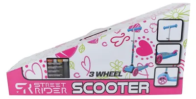 Productafbeelding van Street Rider 3-Wiel Kinderstep – Verstelbaar Stuur – Roze of Blauw – Vanaf 3 Jaar - Roze