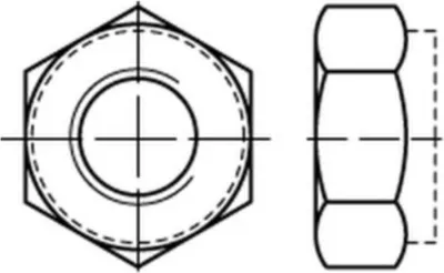 Produktbild von Reyher  980-8 Sich. Muttern M 12 x 1.5 galv. verzinkt (100 Stück)