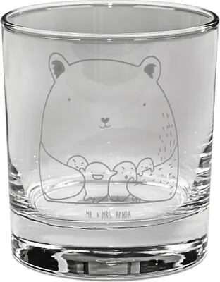 Produktbild von Mr. & Mrs. Panda Cocktailglas Bär Gefühl - Transparent - Geschenk, Durchgedreht, Longdrinkglas, Tumbler, Glas für Gin, Teddybär, Verrückt, Wahnsinn