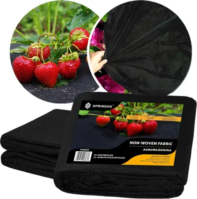 Imagen del producto de Tela geotextil para jardín, anti-malezas, de 1,1 x 10 metros, 50 g/m², ideal para el cuidado del jardín
