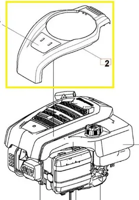 Obrázok produktu pre Kryt motora LC 247 Husqvarna 588878701