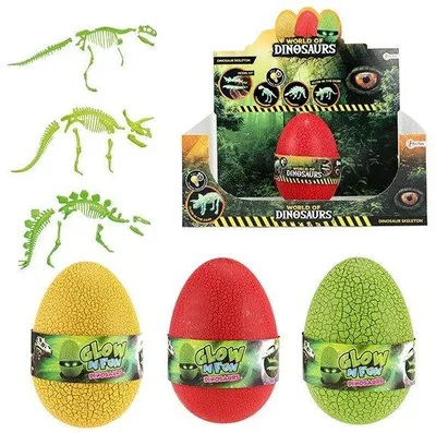 Imagen del producto de Glow N Fun, el huevo sorpresa de dinosaurio que brilla en la oscuridad