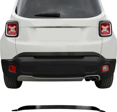 Image de Garniture de Hayon Coffre pour Jeep Renegade 2014-2021 acier inox Brossé 3 Pcs