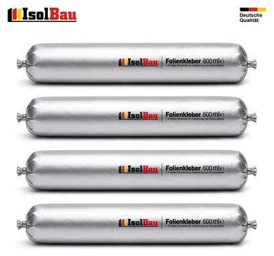 Isolbau Folienkleber 600 ml EPDM 4 Stück Dichtkleber Dampfbremse Dampfsperre