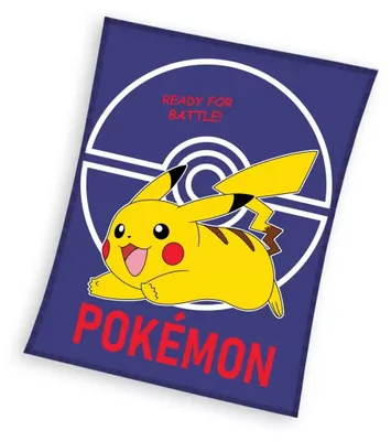 Produktbild von Pokémon Ready for Battle Dark Flanell-Fleecedecke 110x140cm