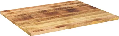 Produktbild von vidaXL Tischplatte 90x80x3,8 cm Rechteckig Raues Massivholz Mango