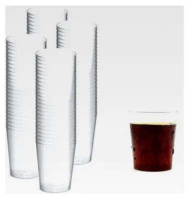 Produktbild von 100 Stück Becher, Likörgläser, Plastikbecher, Mehrwegbecher, 2 cl, Transparent