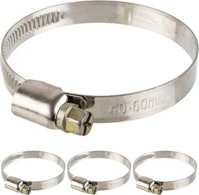 Produktbild von Famanu Schlauchschellen 40-60 mm Edelstahl Set von 4 Stück