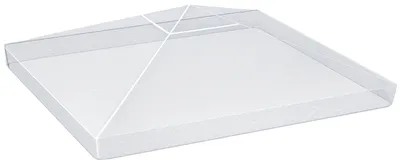 Image de Bâche de protection pour pavillon de jardin, résistante au vent et à l'eau, en plastique, 300 L x 300 l x 80 H cm
