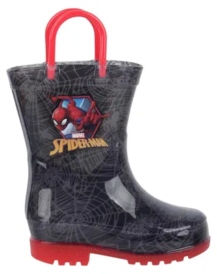 Produktbild von Spider-Man - Spinnennetz Gummistiefel für Kinder GT53772 (20 EU) (Rot/Schwarz)