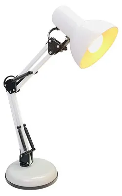 Retro Tischlampe Metall, 5,5 W LED E14, weiß