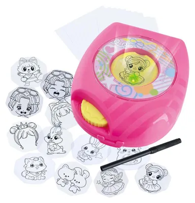 Productafbeelding van Playgo Lichtgevende Tekenstudio Roze - 32 stuks.