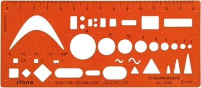 Produktbild von Standardgraph Stano-Elektro-Schablone für Schule und Ausbildung