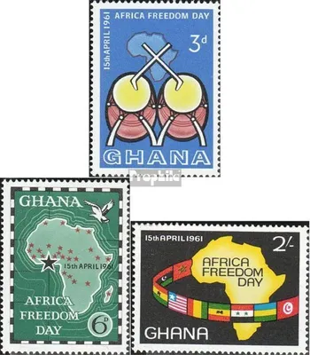 Produktbild von Briefmarken Ghana 1961 Mi 94-96 (kompl.Ausg.) postfrisch Freiheit