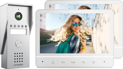 Produktbild von Video-Türsprechanlage, 7 Zoll Display, 1080p Auflösung, Freisprechbetrieb, 110° Kamera-Sichtwinkel, Wandmontage-Installation