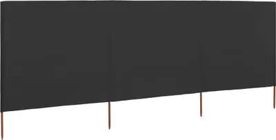 Produktbild von vidaXL 3-teiliges Windschutzgewebe 400 x 160 cm Anthrazit